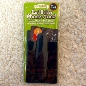 Touch & Stand Charcoal 2-in-1 Card Holder Phone Stand